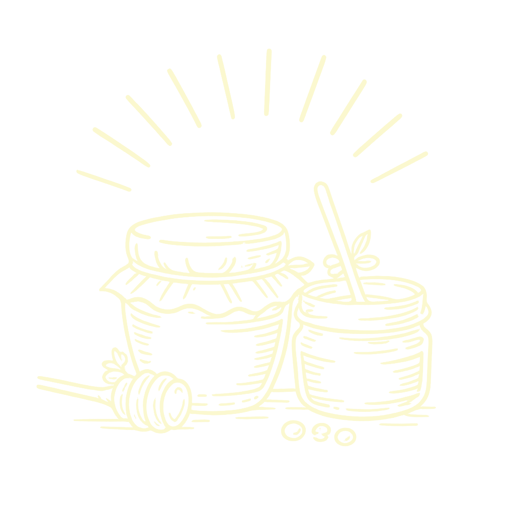 Illustration de pots de miel et confitures artisanales de l’épicerie fine Le Comptoir à Aups