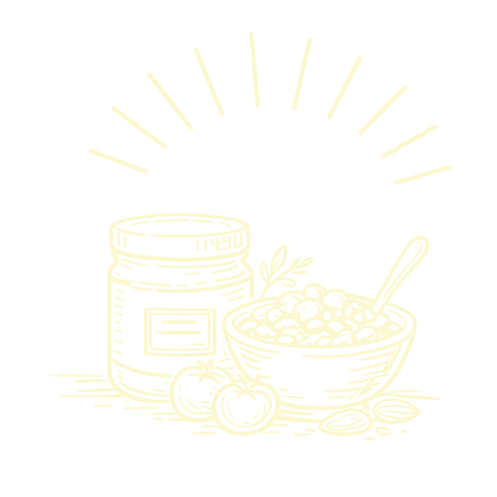 Illustration de tartinades artisanales et légumes marinés de l’épicerie fine Le Comptoir à Aups